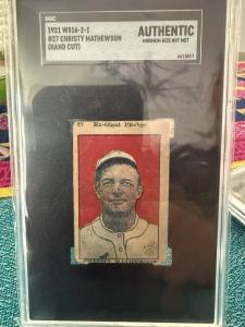 1921 W516-2-1 Christy Mathewson #27 Card