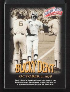 1997-98 Fleer Bucky Dent Yankees Million Dollar Moments