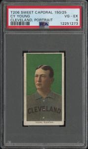 Cy Young 1909 T206 Sweet Caporal Card