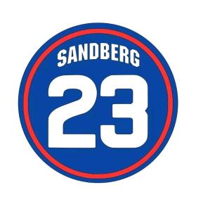 Ryne Sandberg Chicago Cubs Vinyl Decal Sticker 2x2