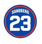 Ryne Sandberg Chicago Cubs Vinyl Decal Sticker 2x2