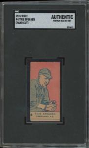 1926 Tris Speaker W512 Baseball Card SGC Grade