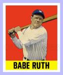 Babe Ruth Yankees Baseball Trading Card 48-L-BR-2