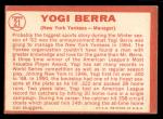 Yogi Berra 1964 Topps Baseball Card #21