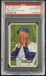 1951 Bowman Bill Dickey Signed Card Yankees