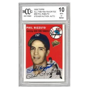 Phil Rizzuto Autographed 2003 Topps Card
