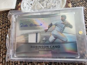 2010 Bowman Platinum Robinson Cano Autograph Card