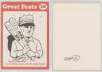 1972 Ed Delahanty Great Feats Orange Border Card