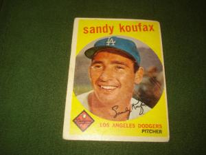 1959 Topps Sandy Koufax #163 Baseball Card