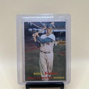 1957 Topps Duke Snider Baseball Card #170