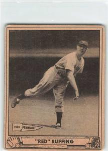 1940 Play Ball Red Ruffing Baseball Card #10