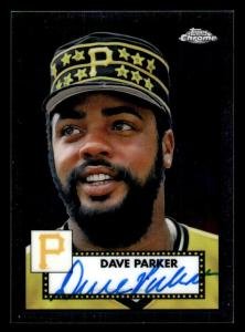 Dave Parker 2021 Topps Chrome Autograph Card