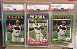 Dave Winfield 1975 Topps Graded Card Lot