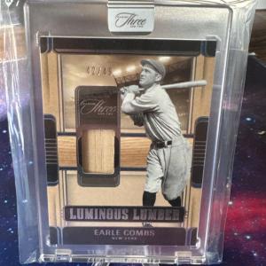 2025 Panini Earle Combs Bat Relic Yankees 42/49