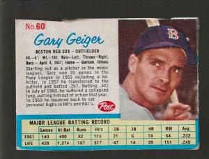 1962 POST Cereal Box - Your Choice!