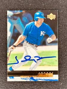 Johnny Damon Signed KC Royals Upper Deck Card