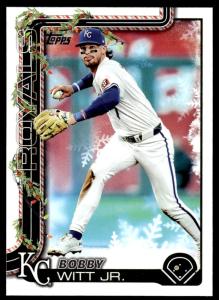 2025 Topps Holiday Bobby Witt Jr. Baseball Card