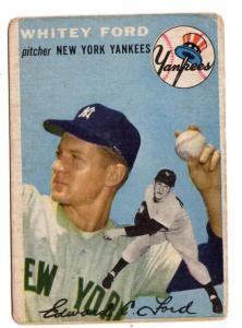 1954 Topps Whitey Ford Yankees Baseball Card