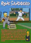 Ryne Sandberg 1983 Rookie Simpsons Custom Card