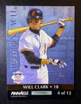 1992 Pinnacle Frank Thomas Will Clark Baseball Card
