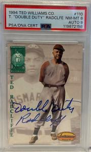 1994 Ted Williams #110 Ted Radcliffe Auto 9