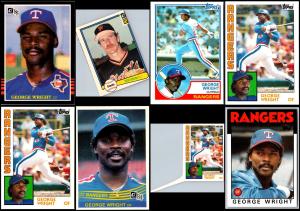 George Wright Texas Rangers Card Lot - Limited Offer