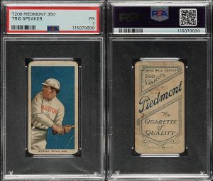 T206 Tris Speaker Boston Red Sox PSA 1 Card
