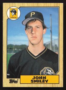 1987 Topps Traded John Smiley RC Card