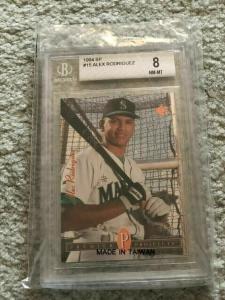 1994 SP Alex Rodriguez Yankees BGS 8 Card