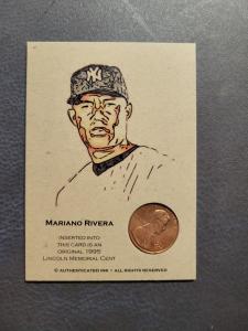 Mariano Rivera 1995 Lincoln Penny Card