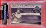 Babe Ruth Game Used Bat and Banner Card