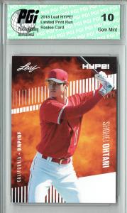 Shohei Ohtani 2018 Leaf HYPE Rookie Card PGI 10