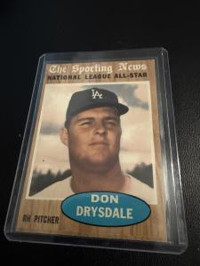 1962 Topps Don Drysdale All-Star Card #398