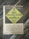 1961 Topps Roy Campanella #480 MVP Card