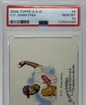 CC Sabathia 2008 Topps Allen & Ginter PSA 10