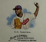 CC Sabathia 2008 Topps Allen & Ginter PSA 10