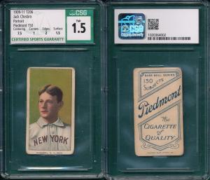 1909-11 T206 Jack Chesbro Yankees HOF Card