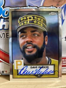 2021 Topps Chrome Dave Parker Pirates Auto Card