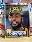 2021 Topps Chrome Dave Parker Pirates Auto Card