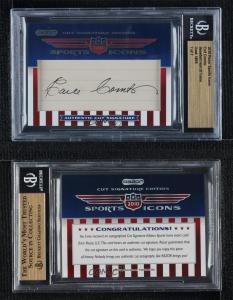 2010 Razor Sports Icons Earle Combs Cut Signature