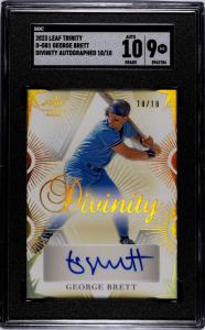 2023 Leaf Trinity George Brett Autograph Gold 10/10