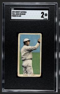 1909 T206 John McGraw Finger In Air Card