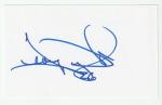 George Wright Autographed 3x5 Index Card