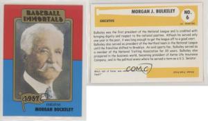 1980 Baseball Immortals Morgan Bulkeley Card