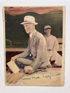 1936 R312 Connie Mack & Lefty Grove Baseball Card