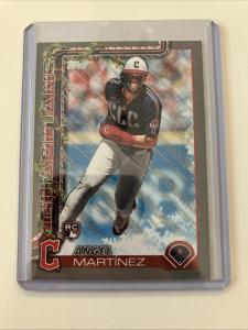 2025 Topps Holiday Gray Sparkle Angel Martinez RC