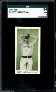 1910 E98 Christy Mathewson Card - SGC 84
