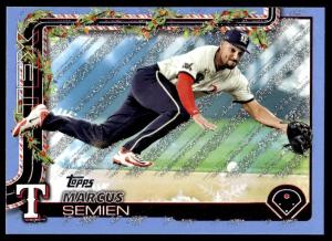 2025 Topps Holiday Marcus Semien #H9 Glitter Card