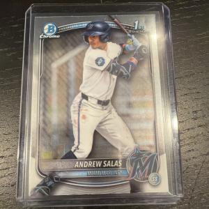 2025 Bowman Chrome Andrew Salas Miami Marlins Card