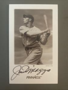 Joe DiMaggio 1993 Pinnacle Autographed Card